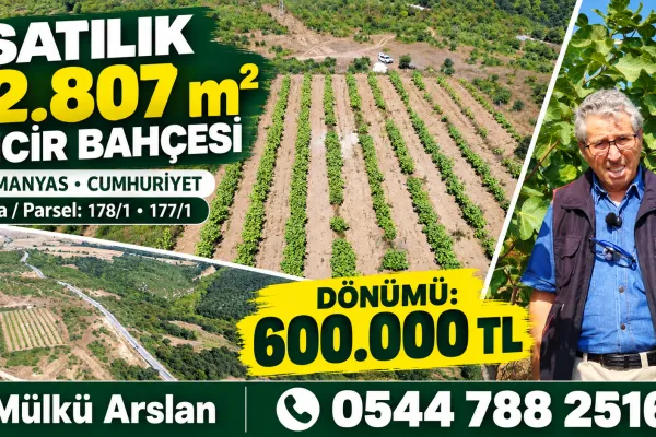 x 12.807 m2 İncir Bahçesi Keşif Arazi. Balıkesir Manyas Cumhuriyet Mahallesinde, 178 ada 1 parsel ve 177 ada 1 parsel   16.10.2026