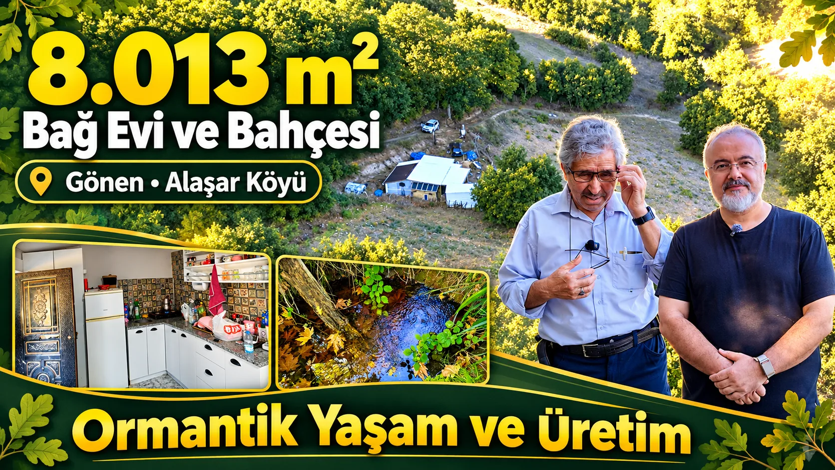 x 8.013 m2 Bağ Evi ve bahçesi. Keşif Arazi.  Arazi Sahibi. ERCAN ÖZTÜRK  0532 684 2443 Balıkesir Gönen Alaşar