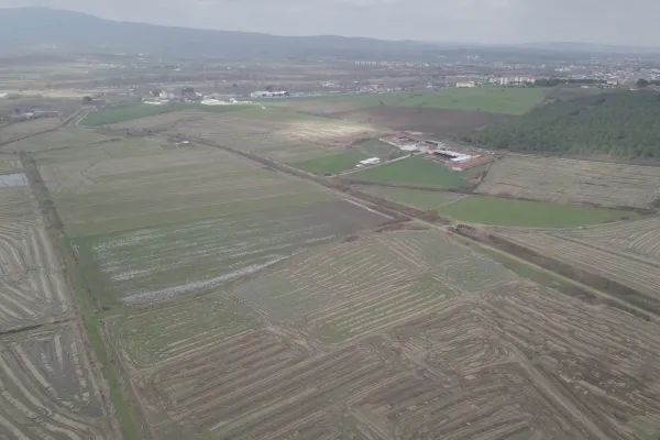 13.769 m2 Gönenin Dibinde İcarlık – Kiralık Çeltik Tarlası.