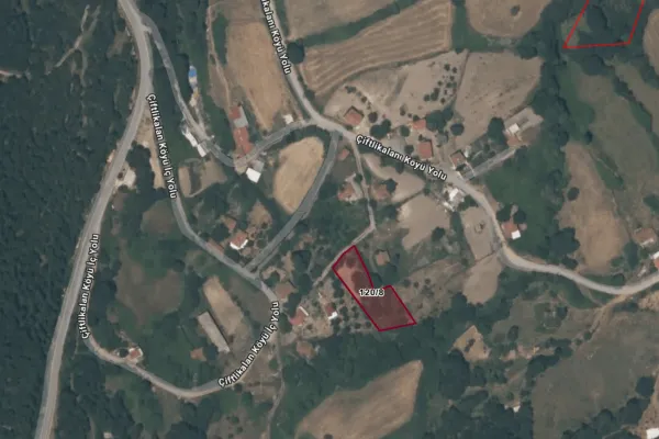 1.394 M2 Satılık Arsa Keşif Arazi. Balıkesir Gönen Çiftlikalan Köyü 120 ada 8 parsel.