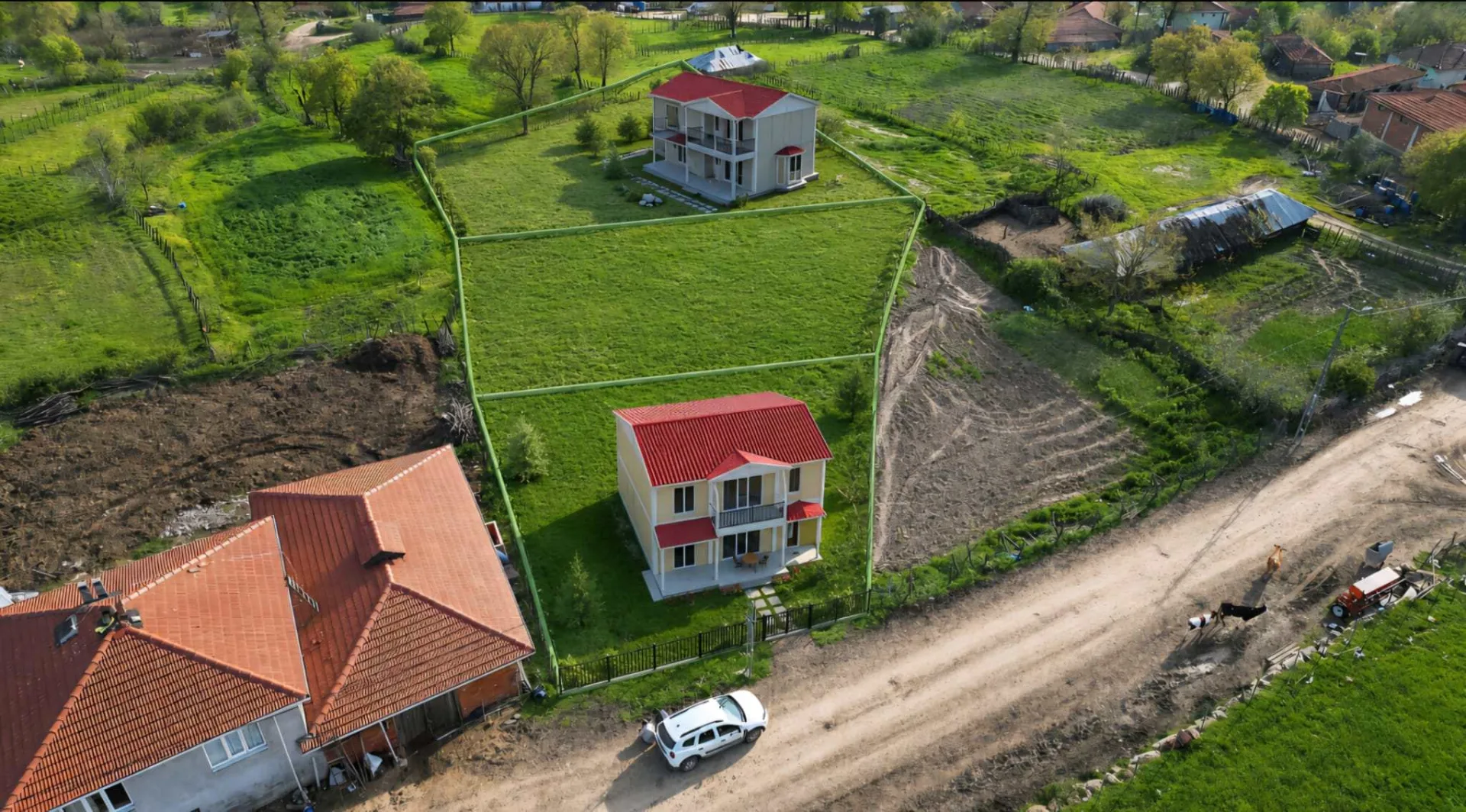 850 M2 Arsa İçinde 110 M2 İki Katlı Sıfır Prefabrik Ev.